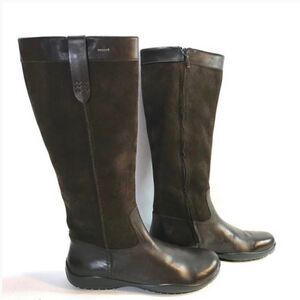 Geox Respira Women’ s Arabelle Knee High Brown Suede Boots Size 37